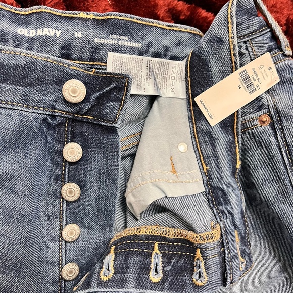 Old Navy High Rise Slouchy Straight Button Fly Size 14 NWT - Picture 7 of 9